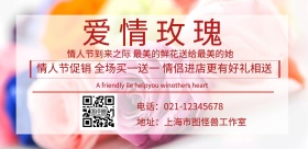 玫瑰宣传海报
