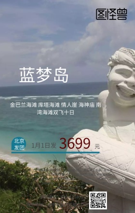 巴厘岛旅游手机海报