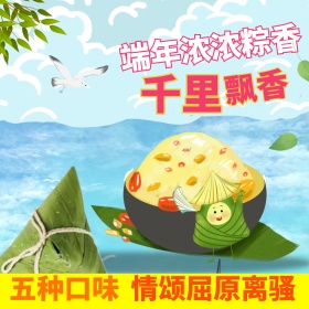 淘宝天猫端午粽子清新简约主图直通车