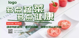 多点蔬菜宣传横版海报