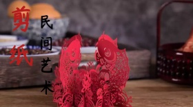 剪纸艺术手工荷花公众号封面