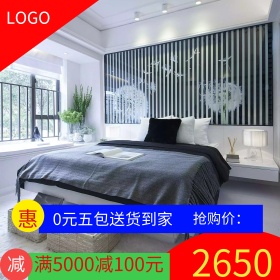 淘宝欧式家具实木床主图素材