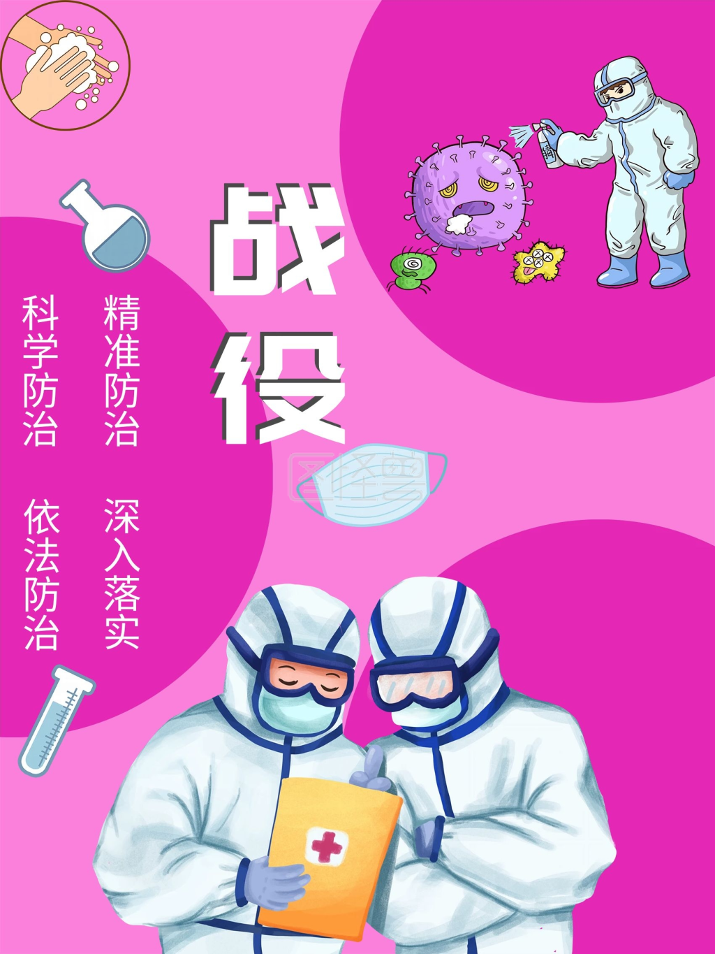 新冠病毒疫情海报