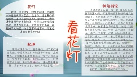 红色喜气灯笼看花灯小报