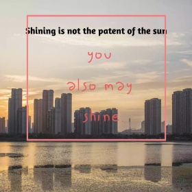 发光简约创意公众号正方形配图