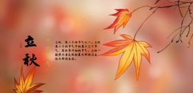 立秋节日海报设计