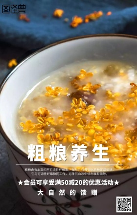 粗粮养生海报