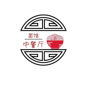 中餐厅面馆中国风店招logo