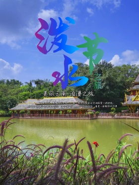 泼水节魅力浪漫之旅海报设计