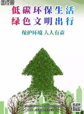 2018文明绿色出行宣传海报