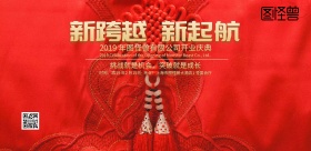 开业庆典红色喜庆简约海报