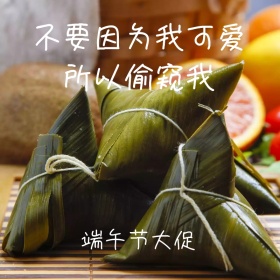 粽子简约大气美食促销专场主图直通车模板