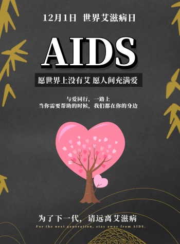 预防艾滋病宣传海报