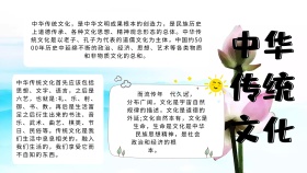电子板报中华传统文化