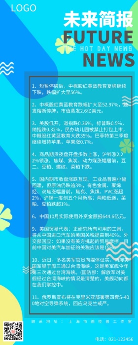 未来简报分子新闻白色科技营销新闻长图