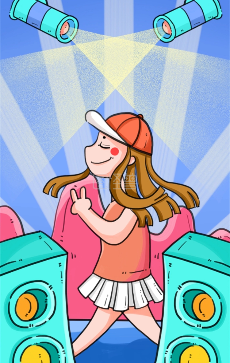 图怪兽原创金色南瓜公主人物插画