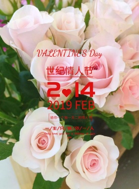 2019情人节海报设计