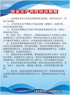 2018企业安全管理制度展板