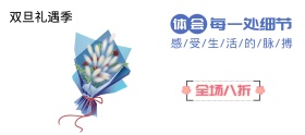双旦花节日活动移动端电商banner