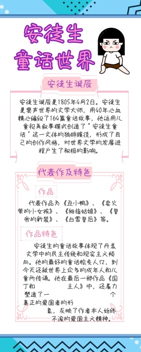 安徒生童话世界卡通营销长图