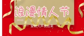 浪漫情人节红色封面