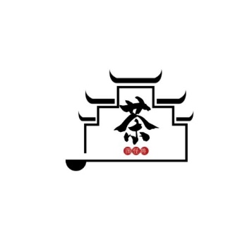 图怪兽古风餐饮美食茶楼平面logo设计