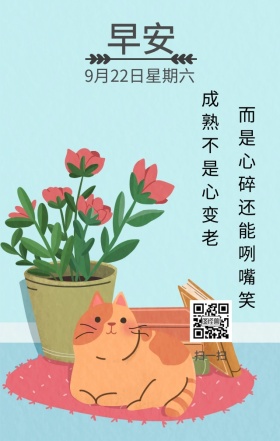 早安猫日签