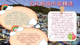 简约宣传文化板报内容精选手抄报