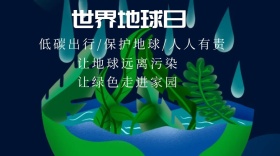 低碳出行世界地球日公众号封面