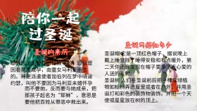 圣诞节红色喜庆由来习俗手抄报