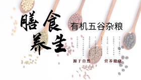 膳食养生五谷杂粮美食海报设计