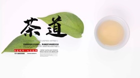 古风茶道文化养生海报