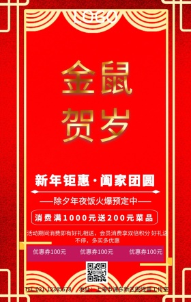 金猪贺岁创意海报