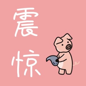 震惊动漫搞笑简约公众号小图