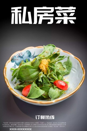 私房菜美食海报图片