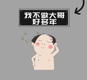 狗狗萌宠可爱简约灰色大哥霸气朋友圈封面