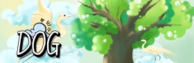 卡通狗狗创意微博封面