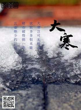 大寒节气宣传海报