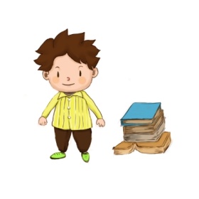 听书对话框留白蓝色系简约公众号封面小图