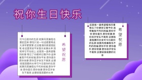 祝福快乐生日手抄小报