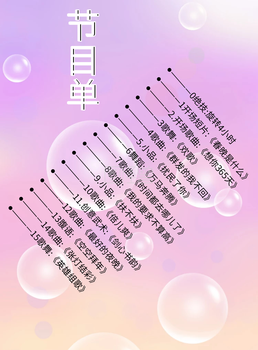 科技黑白简约毕业海报节目单