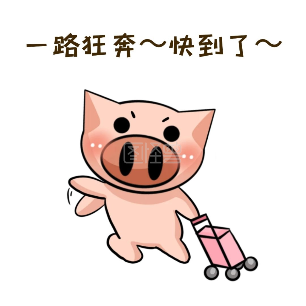 卡通猪奔驰表情包