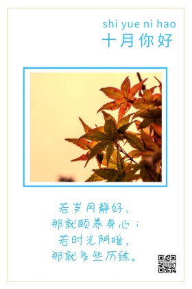 十月你好枫树公众号封面配图