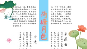 荷花唯美手抄报