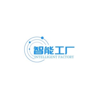 智能工厂科技感简约蓝色logo