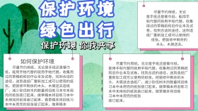 安全卫生小报蓝色清新