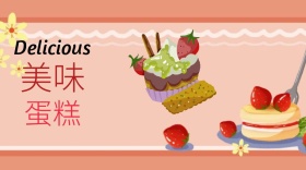 蛋糕浪漫美味公众号封面模版