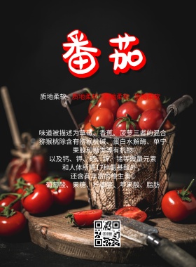 美食水果蔬菜小番茄海报宣传
