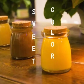 多彩甜品美食手机微博封面模版