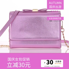 湖蓝色典雅气质玫瑰国庆女手包电商淘宝主图